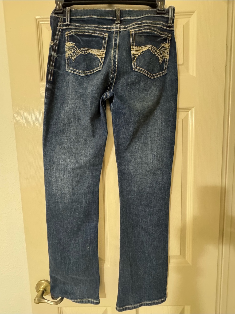 Wrangler Boy’s Bootcut Jeans in Dark Blue Denim